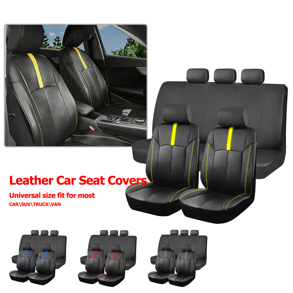 Interior Design Product - ปลอกหุ้มเบาะรถยนต์หนัง PU อเนกประสงค์ เหมาะสำหรับรถยนต์ SUV รถบรรทุก