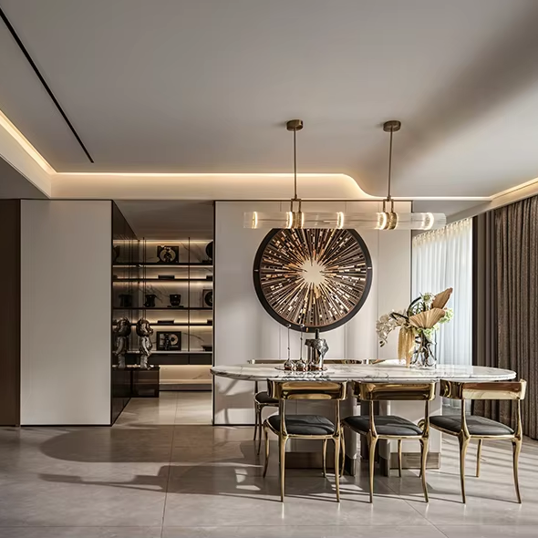 Interior Design Product - ออกแบบตกแต่งภายในสไตล์แสงสว่างของซานไห่ วิลล่าห้องนั่งเล่น ผลิตภัณฑ์ประณีต แบบแปลนบ้านสร้างตามสั่ง