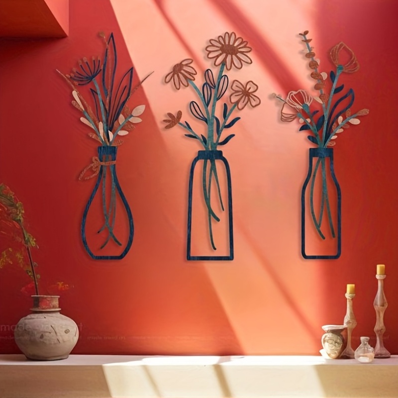 ประติมากรรมติดผนังลายดอกไม้ขนา - Interior Design Home Decor บทวิจารณ์และราคา