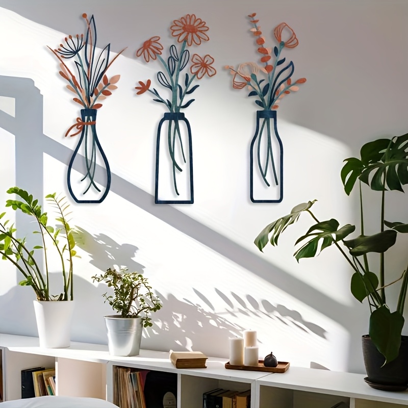 ประติมากรรมติดผนังลายดอกไม้ขนา - Interior Design Home Decor บทวิจารณ์และราคา
