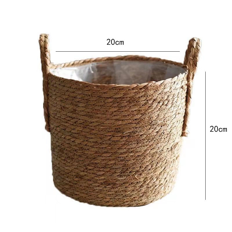 กระถางต้นไม้ทำจากหวายธรรมชาติท - Rattan Tray Handle บทวิจารณ์และราคา