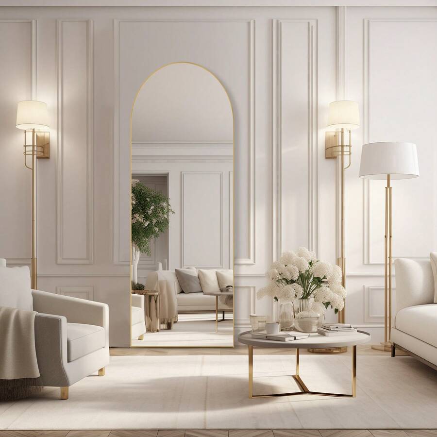 กระจกเต็มตัวขนาด 64'x21' พร้อม - Arch Mirror Leaning บทวิจารณ์และราคา