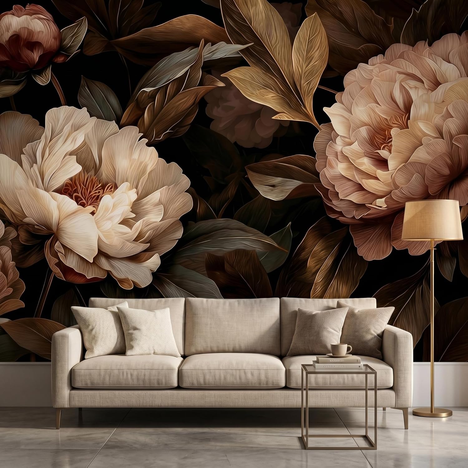 พรมแขวนผนังลายดอกโบตั๋นสุดหรู  - Interior Design Home Decor บทวิจารณ์และราคา