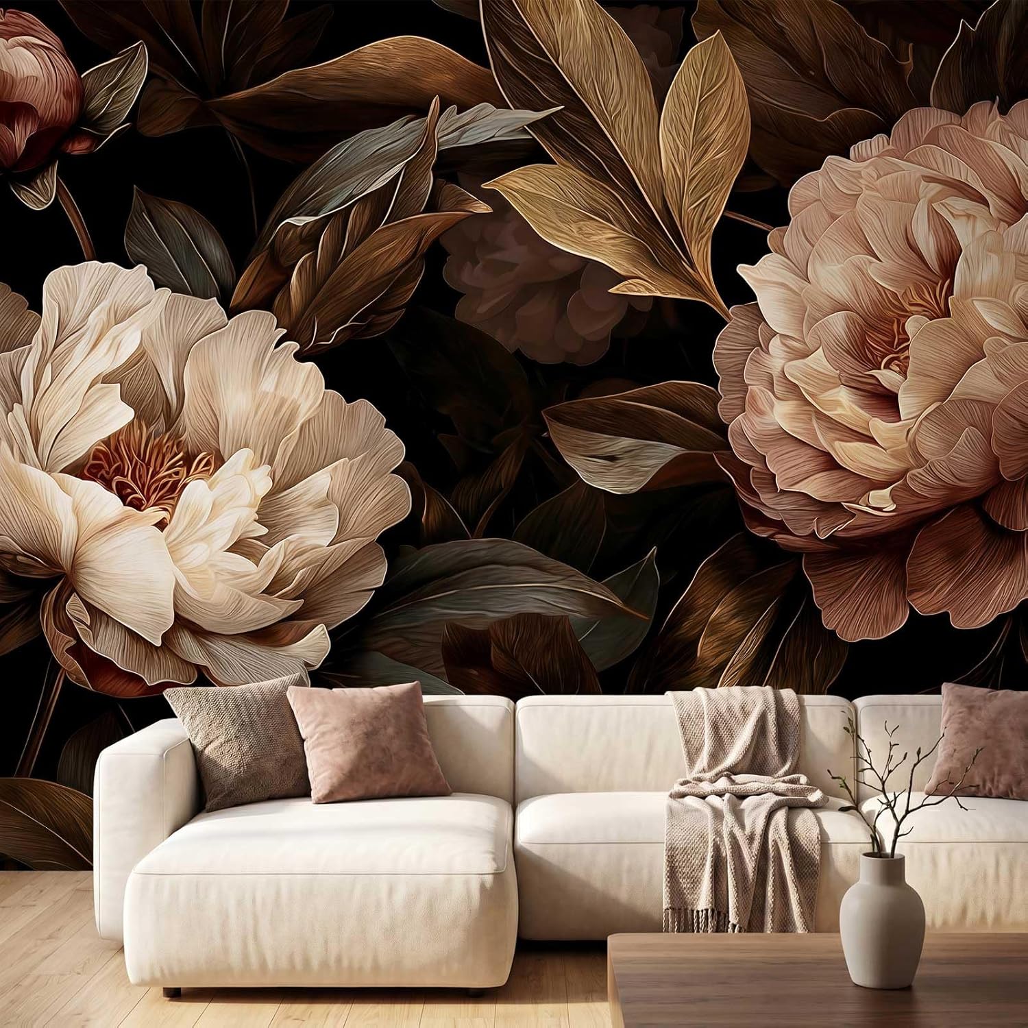 พรมแขวนผนังลายดอกโบตั๋นสุดหรู  - Interior Design Home Decor บทวิจารณ์และราคา