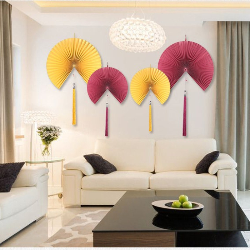 พัดลมตกแต่งสไตล์จีนขนาด 40/60/ - Interior Design Home Decor บทวิจารณ์และราคา
