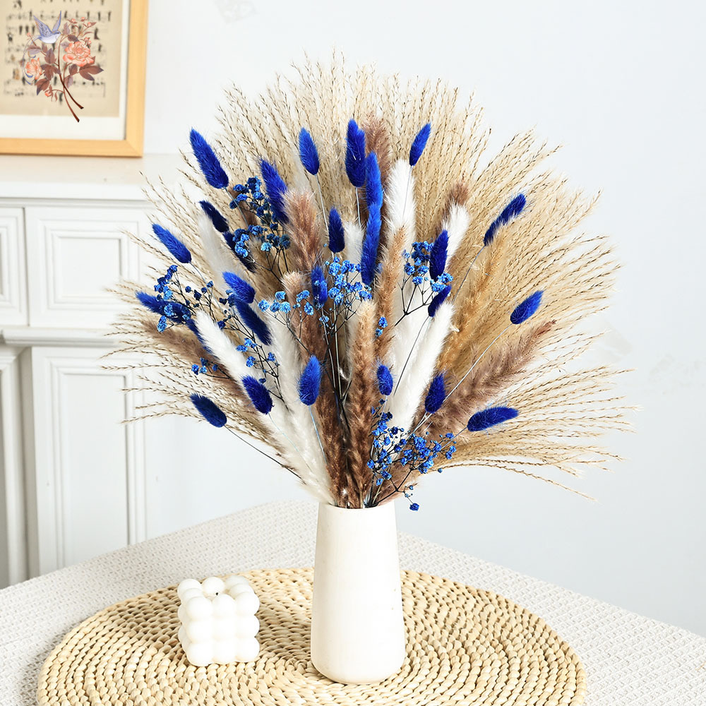 70 Stem Blue Fluffly หางกระต่า - Interior Design Home Decor บทวิจารณ์และราคา