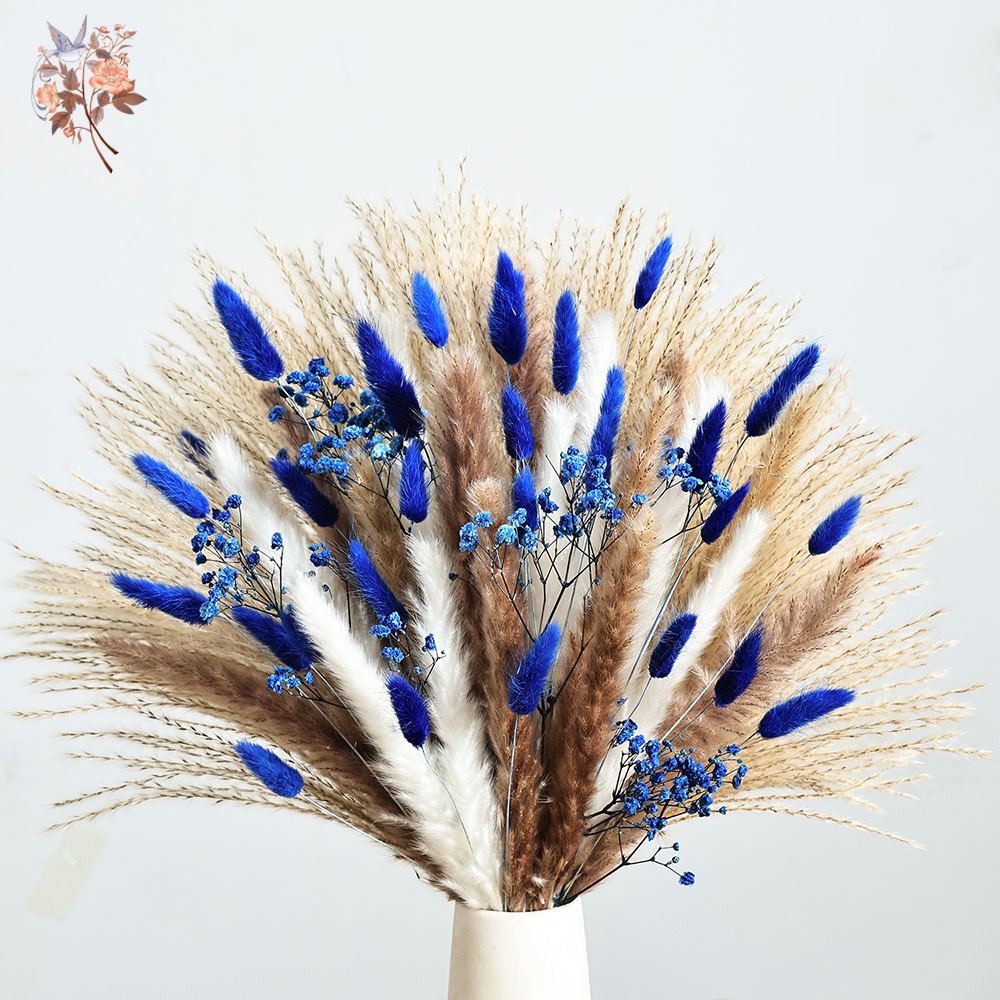 70 Stem Blue Fluffly หางกระต่า - Interior Design Home Decor บทวิจารณ์และราคา