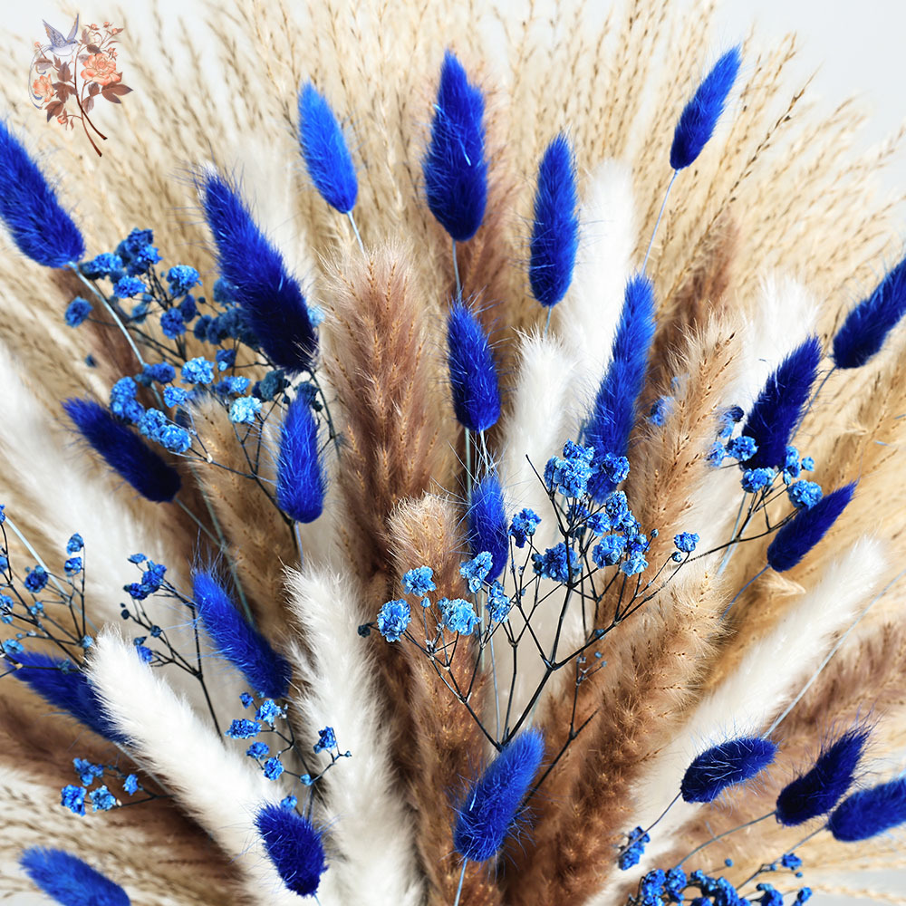70 Stem Blue Fluffly หางกระต่า - Interior Design Home Decor บทวิจารณ์และราคา
