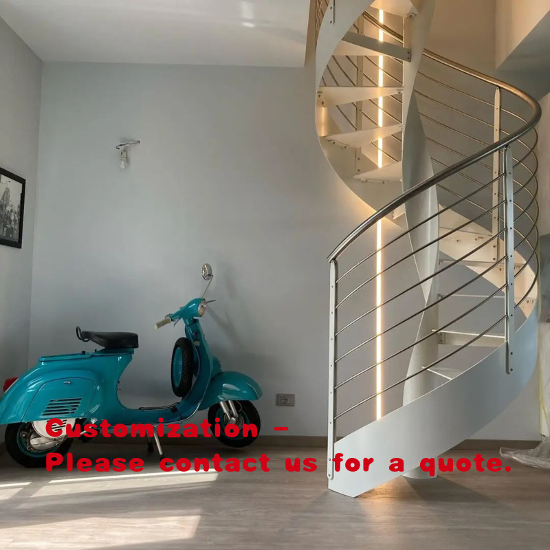 บันไดโลหะแบบกำหนดเองพร้อมราวจั - Interior Design Open Space บทวิจารณ์และราคา