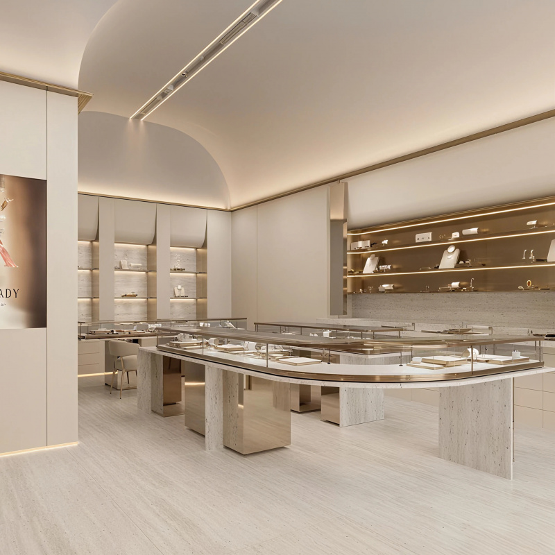 ร้านขายเครื่องประดับหรูหรา ออก - Interior Design Retail บทวิจารณ์และราคา