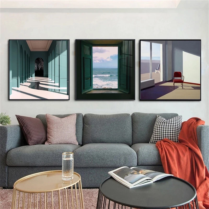 Nordic หน้าต่างภายนอกภูมิทัศน์ - Interior Design Home Decor บทวิจารณ์และราคา