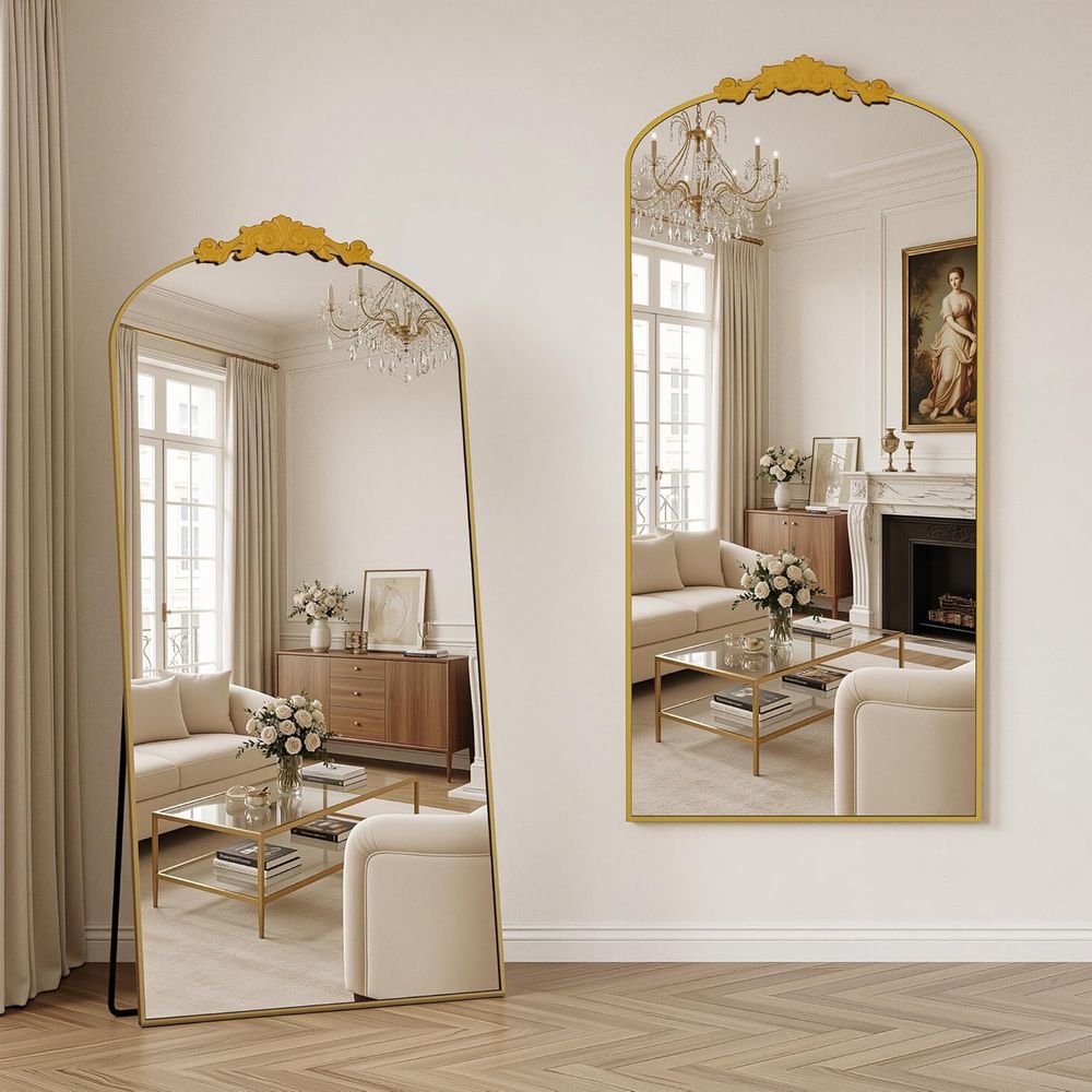 กระจกเงาแบบวินเทจทรงโค้งขนาด 7 - Arch Mirror Leaning บทวิจารณ์และราคา