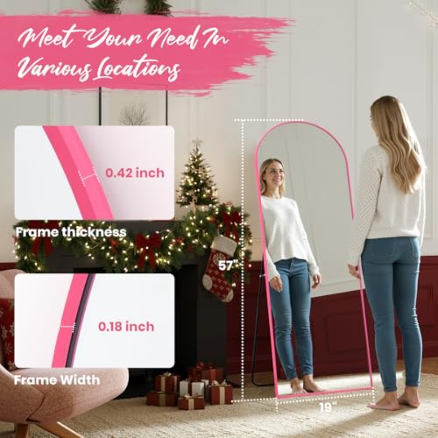 กระจกเงาเต็มตัวทรงโค้ง Anpark  - Arch Mirror Leaning บทวิจารณ์และราคา