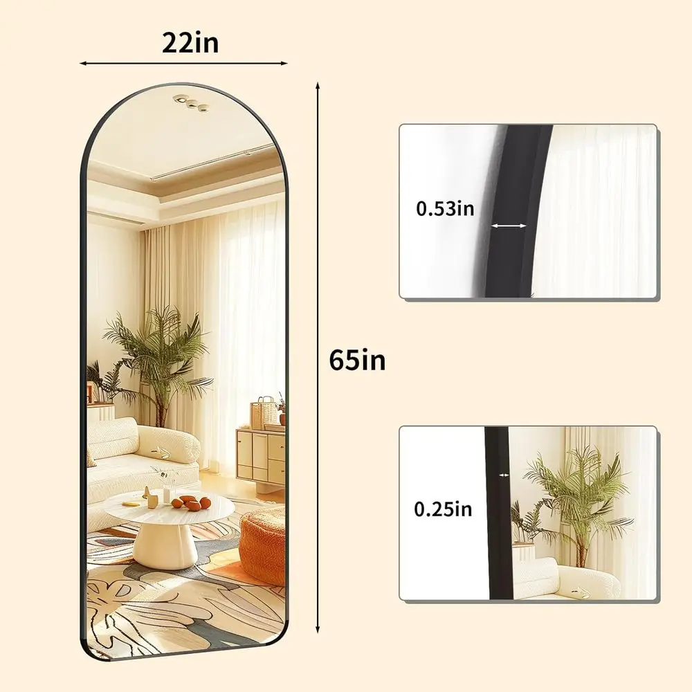กระจกเงาเต็มตัวทรงโค้ง 65 x 22 - Arch Mirror Leaning บทวิจารณ์และราคา