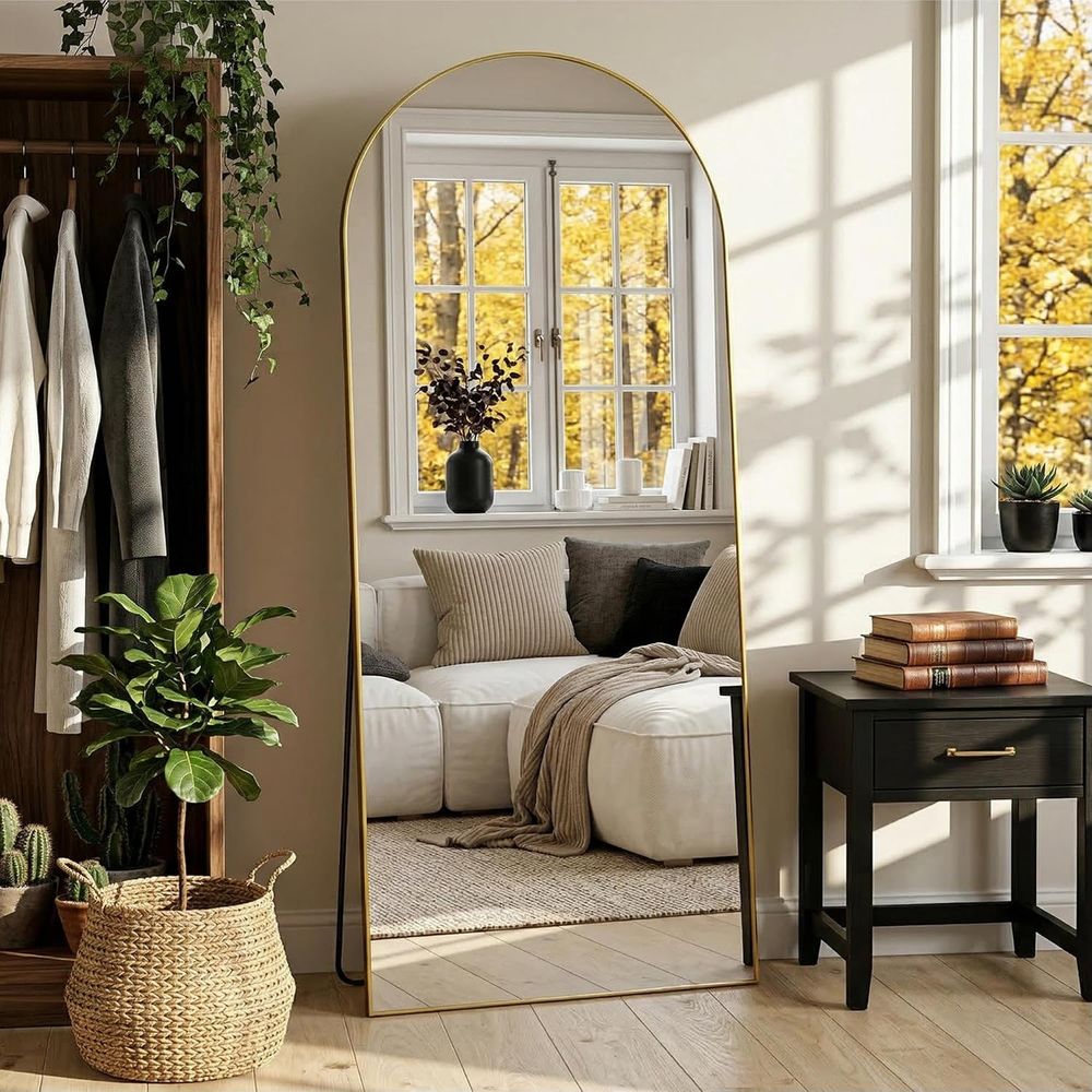 กระจกโค้งเต็มตัวขนาด 71 x 28 น - Arch Mirror Leaning บทวิจารณ์และราคา