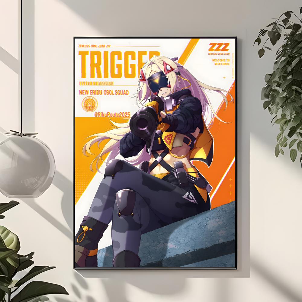 โปสเตอร์ Sharp Attacker Trigge - Interior Design With Wallpaper บทวิจารณ์และราคา