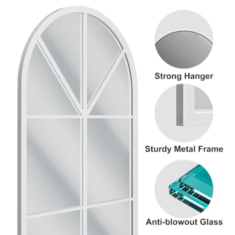 กระจกเงาเต็มตัวทรงโค้ง, ขนาด 6 - Arch Mirror Leaning บทวิจารณ์และราคา