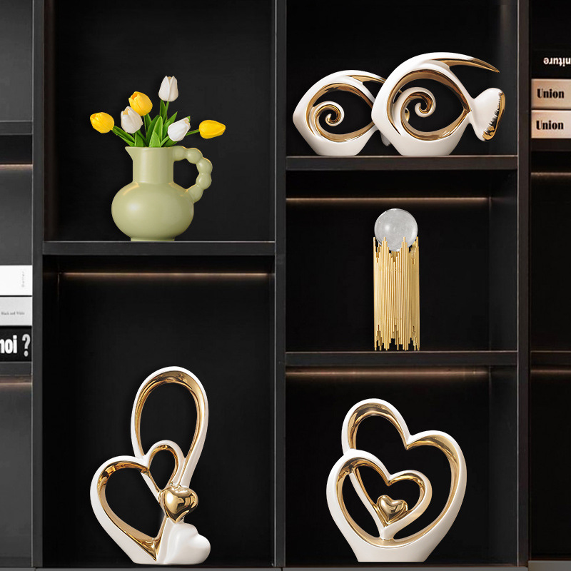 งานฝีมือเซรามิกสีทองกลวงประติม - Interior Design Home Decor บทวิจารณ์และราคา